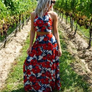 Lulus Two piece floral set size xs